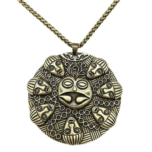 Buddha medaillon halskette - om,