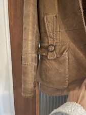 Lammfelljacke Damen Beige mit