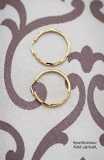 Elegante Creolen aus 585 / 14K