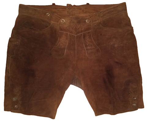 Bestickte kurze lederhose - bestickte,