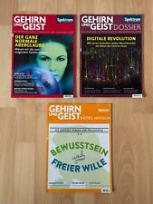 3 Zeitschriften aus der Serie SPEKTRUM DER WISSENSCHAFT: Geist & Gehirn