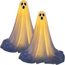 2 x Weihnachten Niedliche Geister Für Vorgarten Terrasse Rasen Garten Partydekor