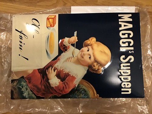 Maggi suppen blechschild - maggi's,