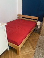 Massivholzbett buche 140 x - buche,