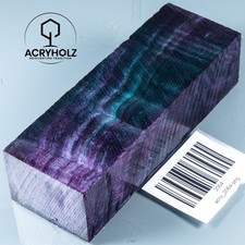 2064 Pappel Maser | 120x40x30 | Griffblock stabilisiert | ACRYHOLZ | Messergriff