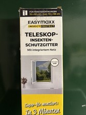 EASYmaxx Insektengitter Fliegengitter Fenster Gitter Netz Teleskop Rahmen