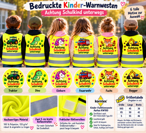 Kinder warnweste achtung - warnweste, „achtung