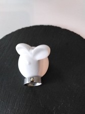 Edelstahlring mit Goldkugel