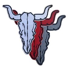 W:O:A - Patch - Wacken Aufnäher Bullhead Groß Bandpatch Kutte