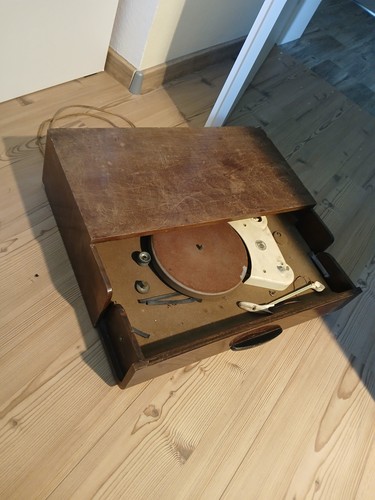 Plattenspieler holzkiste an - in,