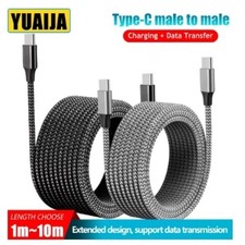 USB-C to Type-C Long Charging Cable Data Fast 60W For iPhone 15 Pro Max Samsung