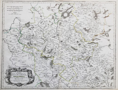Auxois bourgogne map karte - auxois,