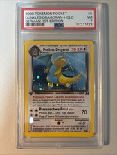 Dunkles Dragoran 5/82 Team Rocket 1. Edition Deutsch PSA 7 Pokémon