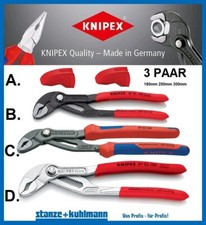 Auswahl: KNIPEX Wasserpumpenzange / Schonbacken Cobra® 180mm 250mm 300mm