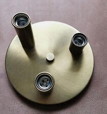 TZ ⭐ Midcentury Deckenleuchte Messing 3 Spot Rund 60Watt Deckenstrahler LED GU