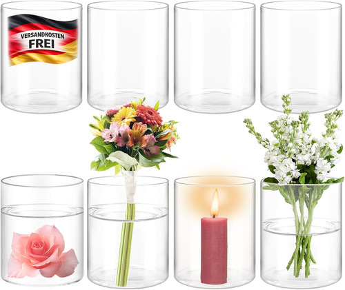 Glasvase zylinder stück - 8,