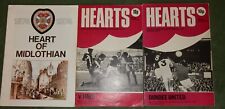 Konvolut Fußball Programmhefte Heart of Midlothian Schottland V-Hibs Dundee 1977