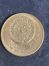 Mexiko 20 Pesos Gold 1959 Republik. Aztekenkalender. Stempelglanz