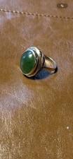 Jade Ring Vintage Gold 333
