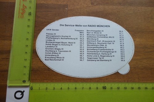 Alter aufkleber radio sendung - radio,