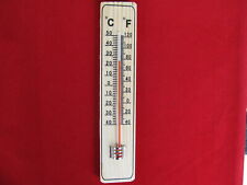 Thermometer Holz Außen Innen  Wandthermometer Zimmerthermometer Analog 21,5x4,5