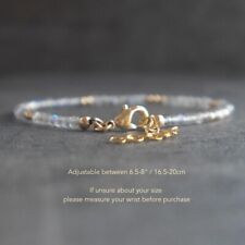 Natürlicher Kristall Quarz facettierter runder Edelstein Gold gefüllte Perlen...