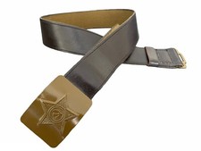 Sowjetisch Russische UdSSR Militär Armee Soldat Gürtel Lederimitat Metallschnalle