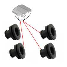 4x Oberteil Motorabdeckung