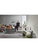 €1,31qm   1 Ro. Erismann GMK 10046-10  Vliestapete  Grafik 3 D  grau silber