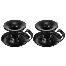 2Pcs Retro Iron Black Taper