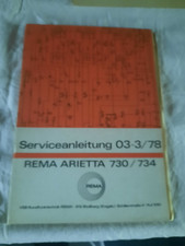 DDR Serviceanleitung Rema Arietta  730/734 REMA RundfunktechnikStollberg RFT