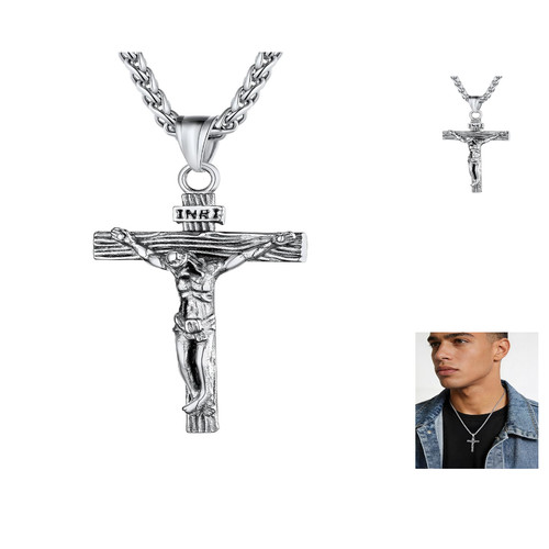 Kreuz kette jesus - u7,