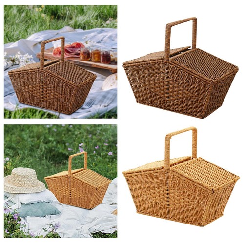 Handgefertigter picknickkorb - handgefertigter,
