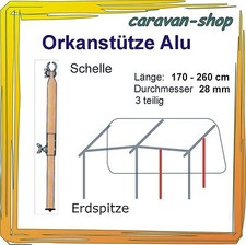 Alu Orkanstütze 28 mm