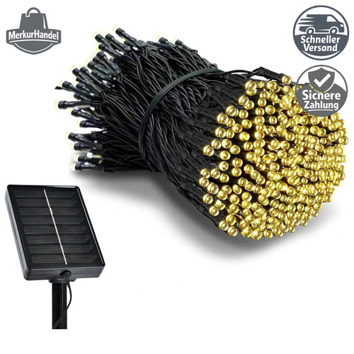 Solar lichterkette außen 10m - solar,