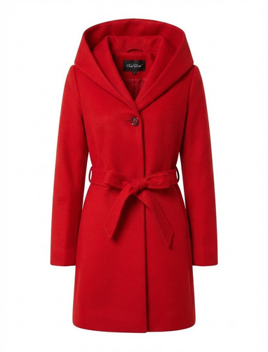Damen mantel rot 46 lang - damen, gr.