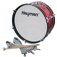 Große Trommel Hayman 16" Red Junior Marching Bass Drum Marching Drum NEU