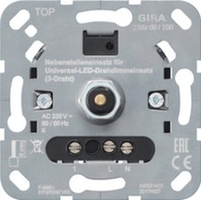 Gira 238900 System 3000 Dreh-Nebenstelleneinsatz 3-Draht für LED Dimmer