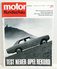 motor RUNDSCHAU Nr.21/1966 - Opel Rekord