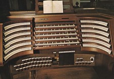 Postkarte - Passau / Dom St. Stephan - Spieltisch der Orgel (58)