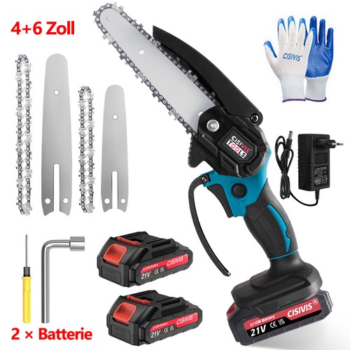 Mini akku kettensäge zoll - kettensäge, 6+4