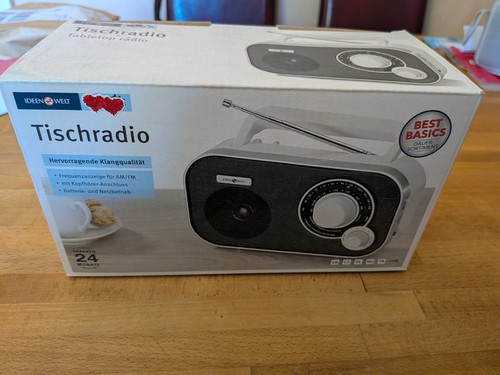 Tischradio batterie und - batterie,