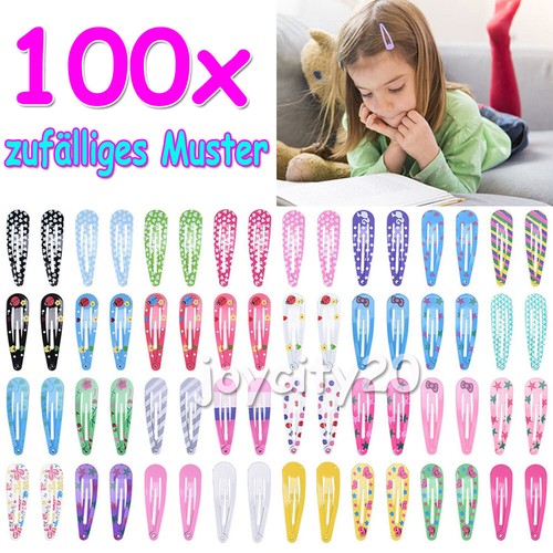 100 stk mädchen - 100, haarklammern