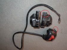 YAMAHA  XT 600 43F Z 34L 1VJ Tenere nur Notaus Schiebeschalter, Gehäuse defekt