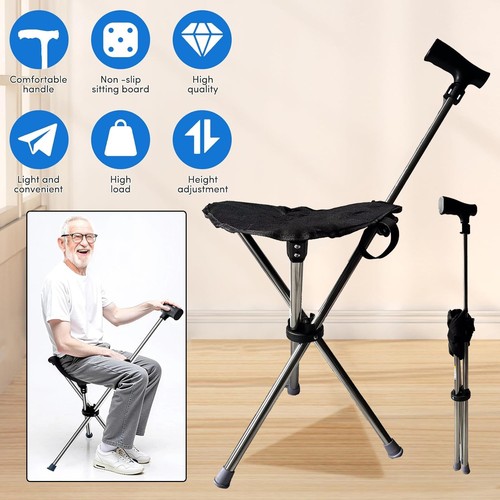 Gehstock mit sitz 2in1 alu - gehstock,