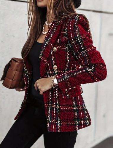 Doppelreihiger blazer mit - doppelreihiger,