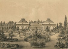 Ludwigslust. - Gebäudeansicht. - Villa Gustavo.. - Tonplatten-Litho, um 1860
