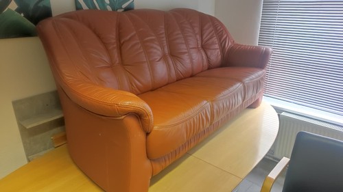 Sitzer echtleder sofa cognac - 3-sitzer,