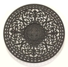 alter Gusseisen Teller Durchbrucharbeit 21,5 cm Buderus Schale Wandteller