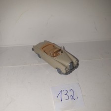 Wiking PKW, Mercedes 220 Cabrio, Farbe hellgelbgrau, Verdeck +  Sitze beige